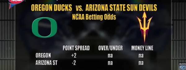 Oregon vs. ASU Point Spread, Free Pick