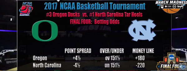 Final Four Odds, Picks, Betting Preview – Oregon vs. UNC 