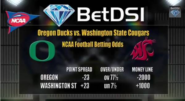 Oregon vs. Washington State Betting Line 