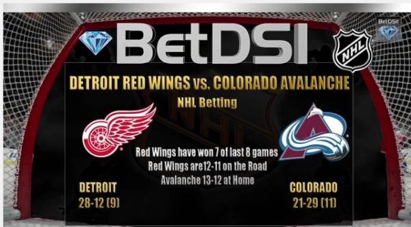 Red Wings vs. Avalanche Betting Line, Anaheim vs. Nashville, More