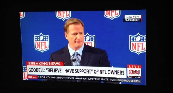 Bookmaker Holding Roger Goodell Odds of Leaving at +210 After News Conference Bookmaker Holding Roger Goodell Odds of Leaving at +210 After News Conference