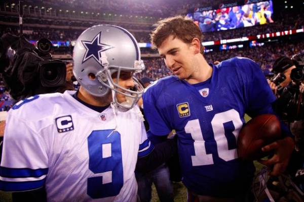 SNF Cowboys vs. Giants Betting Odds: Fantasy Matchup for Romo vs. Manning 