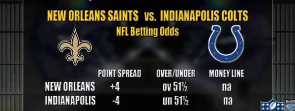 Saints-Colts Point Spread, Free Pick