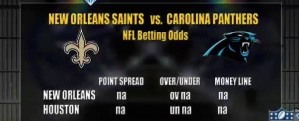 Saints-Panthers Free Pick, Betting Odds 