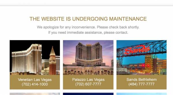 Sands Hacked Casino Page Now Features Images: Still Reports Record Profits Sands Hacked Casino Page Now Features Images: Still Reports Record Profits