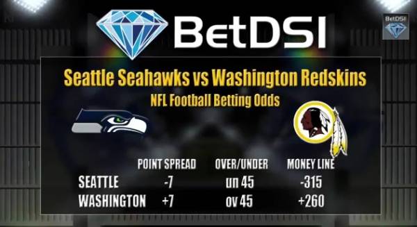 MNF Seahawks vs. Redskins Pick – Latest Betting Line MNF Seahawks vs. Redskins Pick – Latest Betting Line