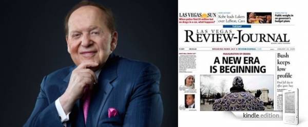 Las Vegas Review Journal New Owner is Casino Magnate Sheldon Adelson