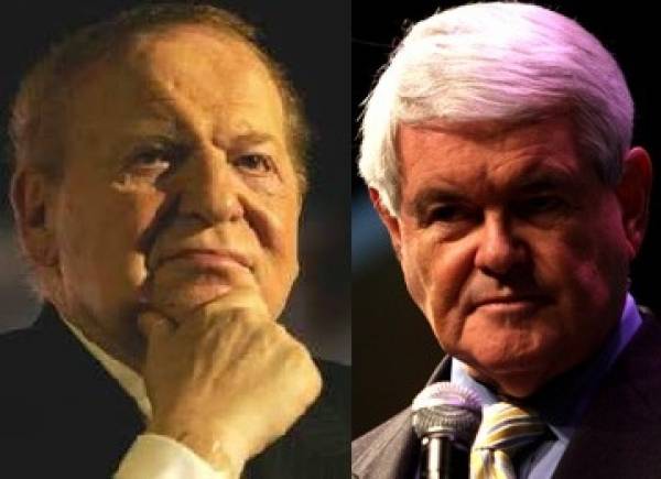 Another $5 Million Check From Sheldon Adelson to Pro-Newt Gingrich Pact