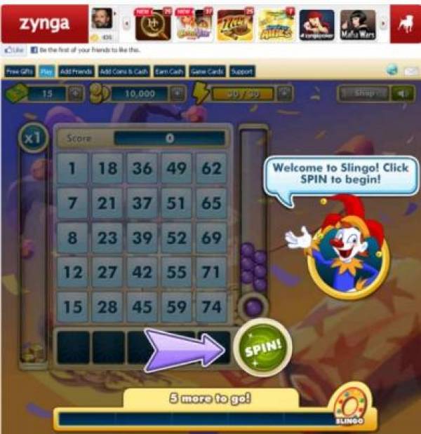Slingo for Facebook Slingo for Facebook