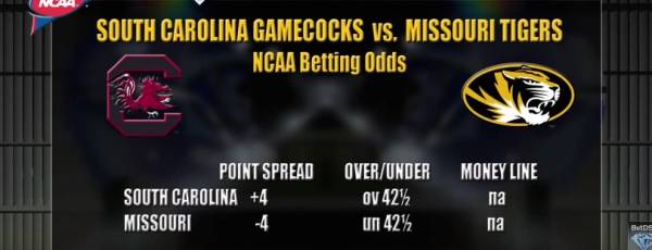 South Carolina-Missouri Free Pick, Betting Odds
