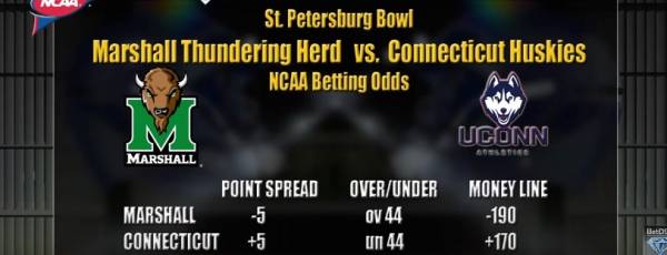 2015 St. Petersburg Bowl Betting Odds: Marshall vs. UConn 2015 St. Petersburg Bowl Betting Odds: Marshall vs. UConn