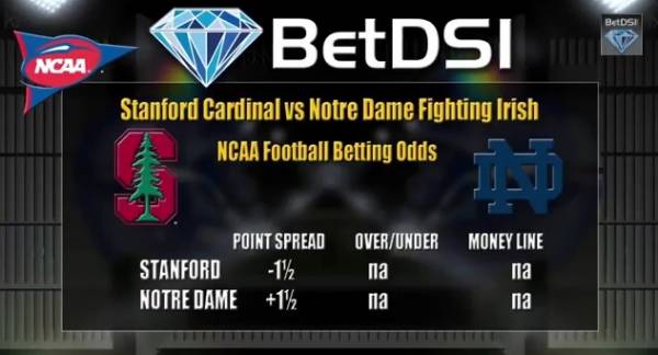 Stanford vs. Notre Dame Betting Line Stanford vs. Notre Dame Betting Line