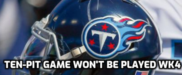 Titans-Steelers Game to be Played Later in the Season
