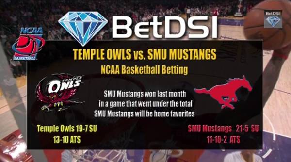 Temple vs. SMU Betting Line – College Basketball Odds – February 19 