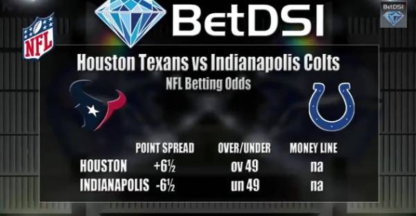 Texans vs. Colts Point Spread at -6.5 Texans vs. Colts Point Spread at -6.5