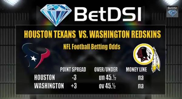 Redskins vs. Texans Free Pick – Week 1 NFL