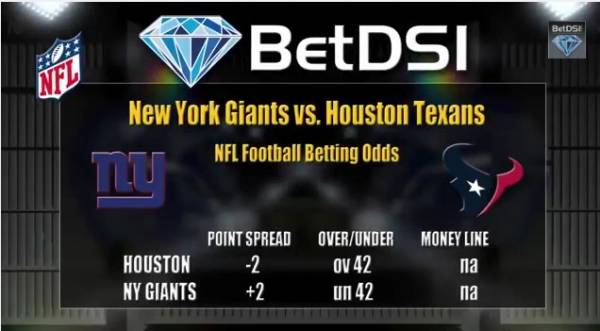 Texans vs. Giants Betting Line, Prediction Texans vs. Giants Betting Line, Prediction