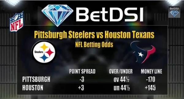 Texans vs. Steelers Betting Line – Monday Night Football 