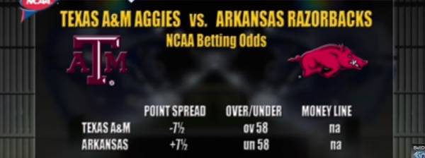 Aggies vs. Razorbacks Betting Line, Free Pick