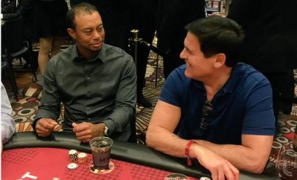 ‘Balding’ Tiger Woods Beats Mark Cuban at Poker 