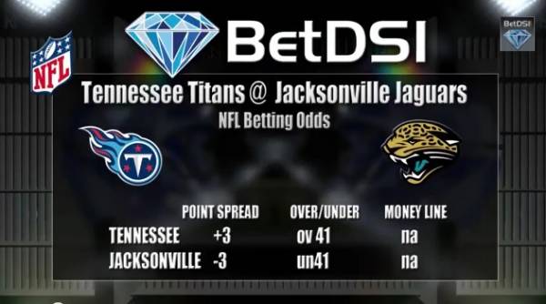 TNF Betting Odds – Titans vs. Jaguars Point Spread at Steady -3