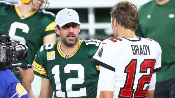 Bet on Whether Tom Brady Named Before Aaron Rodgers in Sunday's Super Bowl Broadcast