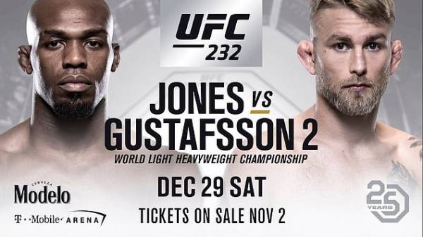 Where Can I Bet UFC 232 Online - Jon Jones vs Alexander Gustafsson