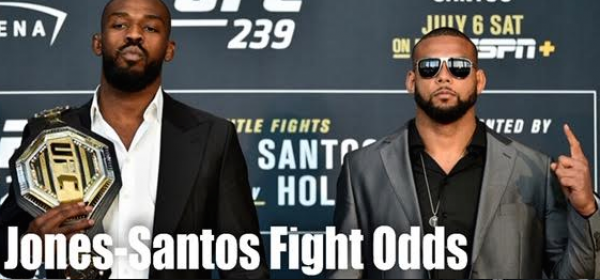 Jon Jones vs Thiago Santos UFC 239 Fight Odds