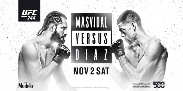 Where Can I Watch, Bet the Masvidal vs Diaz Fight - UFC 244 From Oklahoma City