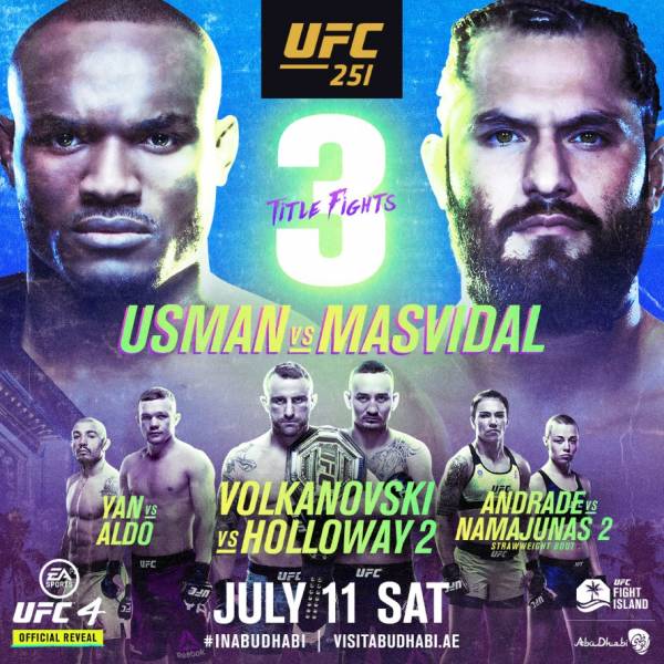 Where Can I Watch, Bet UFC 251 fight Island From LA