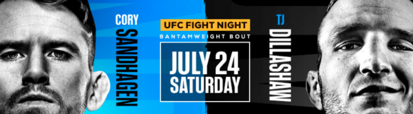 TJ Dillashaw vs. Cory Sandhagen UFC Fight Night Odds 