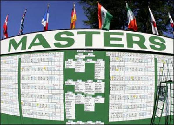 US Masters Golf Betting Lines - 2012 (Updated April 4)