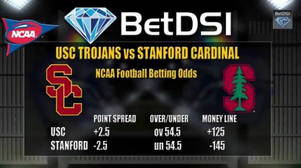 USC Trojan vs. Stanford Cardinal Betting Odds
