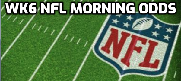 2020 Week 6 NFL Betting Odds, Action