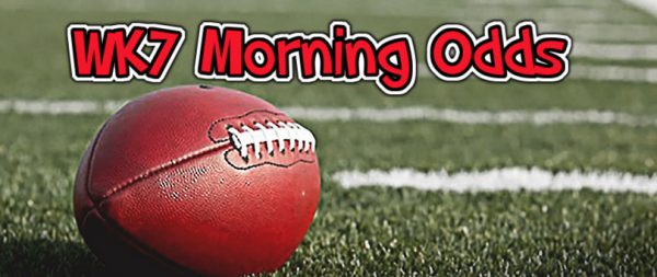 NFL Week 7 Morning Odds, Betting Action