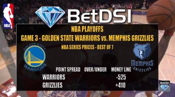 Warriors vs. Grizzlies Game 3 Betting Line – 2015 NBA Playoffs Warriors vs. Grizzlies Game 3 Betting Line – 2015 NBA Playoffs