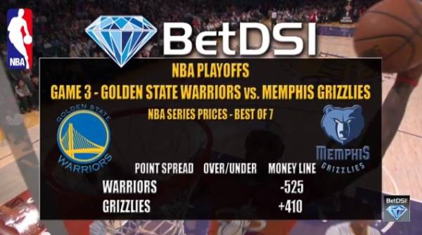 Warriors vs. Grizzlies Game 3 Betting Line – 2015 NBA Playoffs 