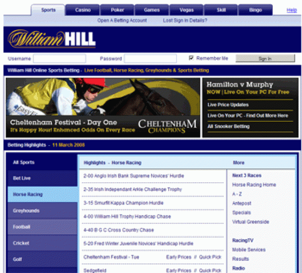 William Hill Deadline to Acquire Sportingbet Extended