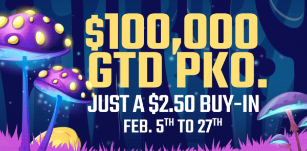 $2.50 Buy-In Online Poker Tournament for $100,000 GTD PKO Announced