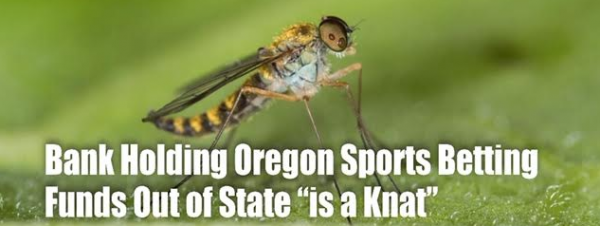 Bank That Holds Oregon Sports Betting Funds 'is a Knat'