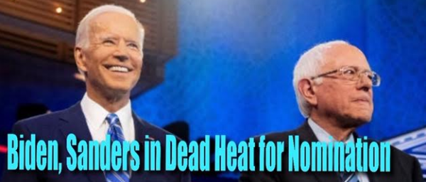 Bernie, Biden in Dead Heat for Democratic Nomination at BetOnline Ahead of Super Tuesday Results