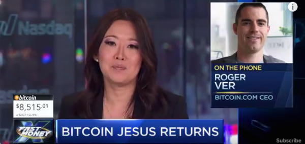 'Bitcoin Jesus' Roger Ver Returns to CNBC to Discuss Bitcoin Civil War, More