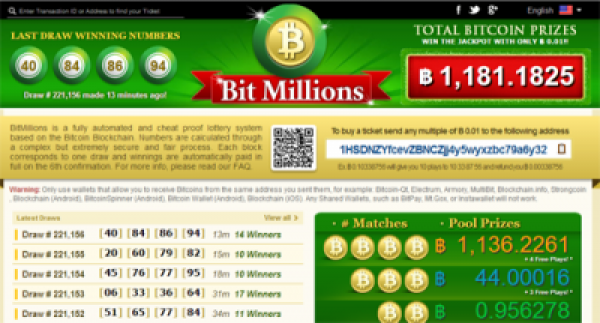 BitMillions.com is the first fully automated and cheat-proof lottery system that