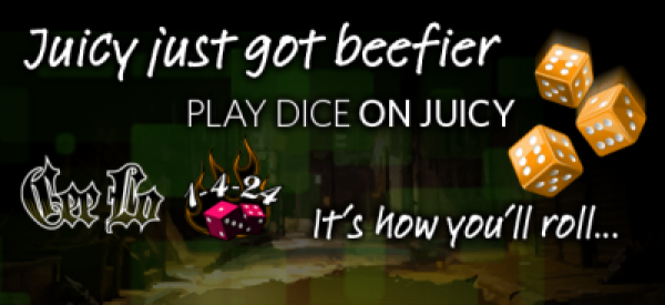Juicy Stakes Launches Dice and Begins Cee-lo Dice Slay the Dragon Promotion Juicy Stakes Launches Dice and Begins Cee-lo Dice Slay the Dragon Promotion