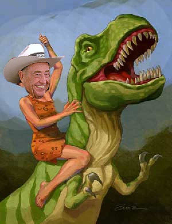 Doyle on a Dino Doyle on a Dino