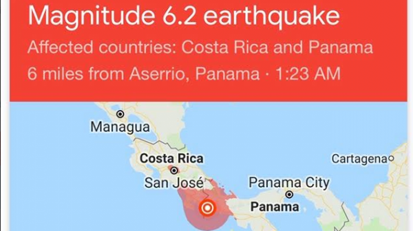 6.2 Magnitude Earthquake Hits Sportsbook Hub of Costa Rica