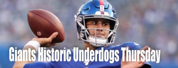 Giants are Largest Underdogs in Team History Thursday