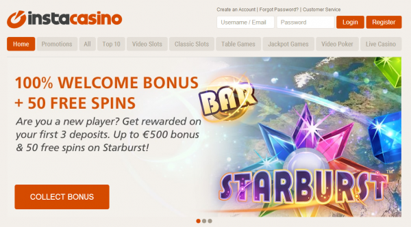 Insta online casino Review
