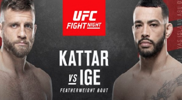 UFC Odds – UFC Fight Night: Kattar vs. Ige