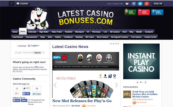LatestCasinoBonuses.com Celebrates 70,000 Members LatestCasinoBonuses.com Celebrates 70,000 Members